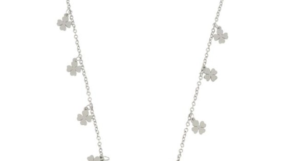S'Agapo collana con farfalla e cristalli in acciaio in offerta online